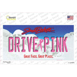 Drive Pink South Dakota Novelty Sticker Decal