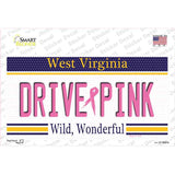 Drive Pink West Virginia Novelty Sticker Decal
