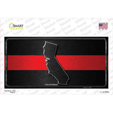 California Thin Red Line Novelty Sticker Decal