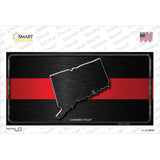 Connecticut Thin Red Line Novelty Sticker Decal