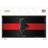 Maine Thin Red Line Novelty Sticker Decal