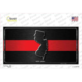 New Jersey Thin Red Line Novelty Sticker Decal