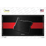 Oregon Thin Red Line Novelty Sticker Decal