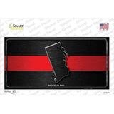 Rhode Island Thin Red Line Novelty Sticker Decal