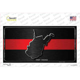 West Virginia Thin Red Line Novelty Sticker Decal