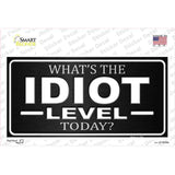 Idiot Level Novelty Sticker Decal