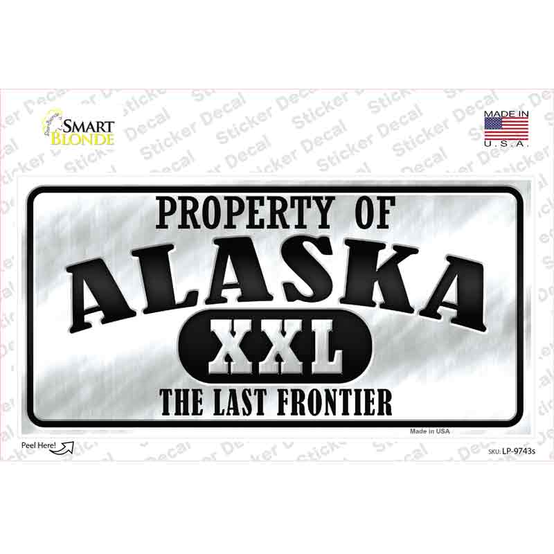 Property Of Alaska Novelty Sticker Decal
