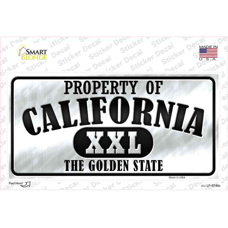 Property Of California Novelty Sticker Decal