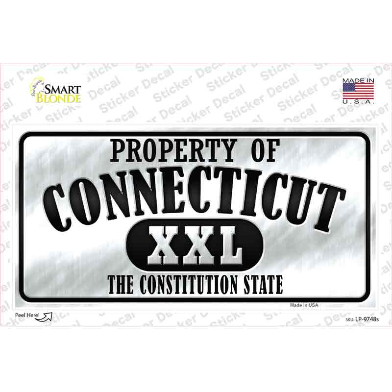 Property Of Connecticut Novelty Sticker Decal