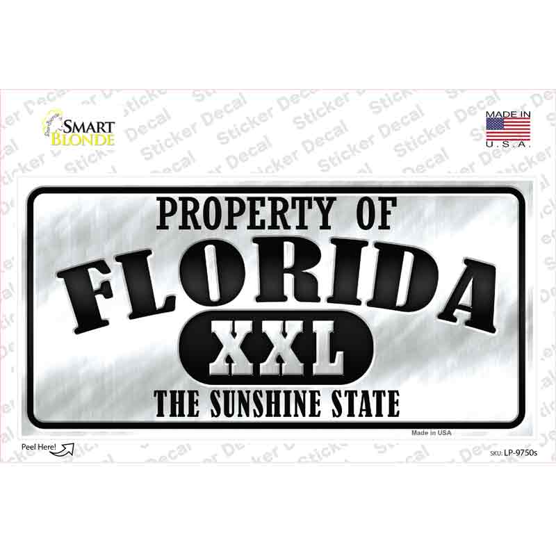Property Of Florida Novelty Sticker Decal