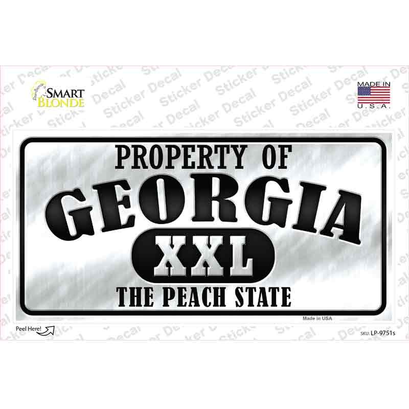 Property Of Georgia Novelty Sticker Decal