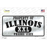 Property Of Illinois Novelty Sticker Decal