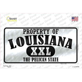 Property Of Louisiana Novelty Sticker Decal