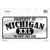 Property Of Michigan Novelty Sticker Decal