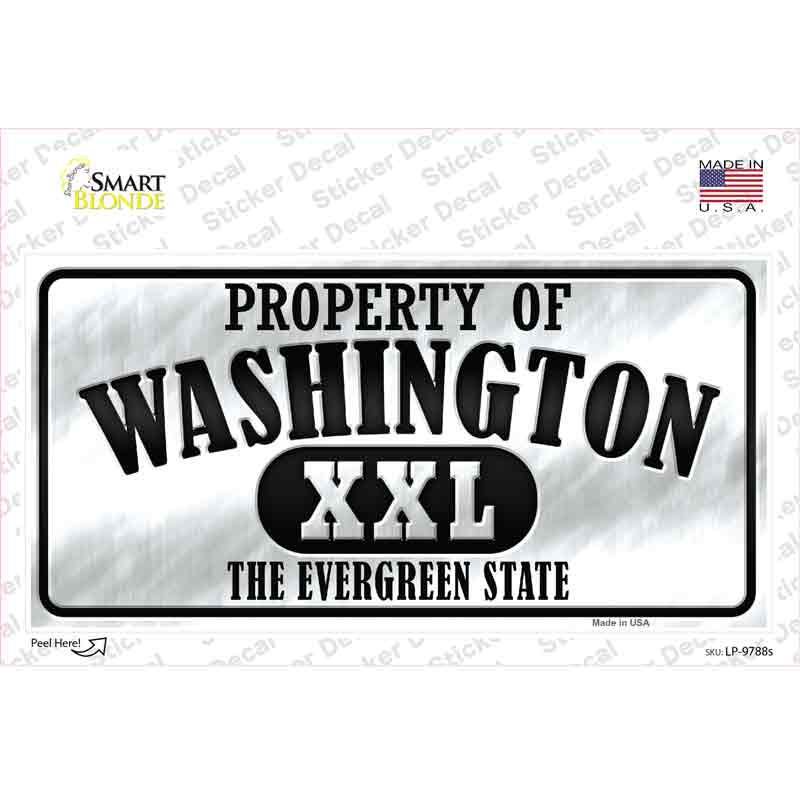 Property Of Washington Novelty Sticker Decal