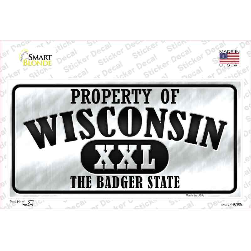 Property Of Wisconsin Novelty Sticker Decal