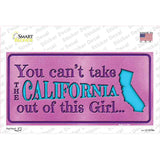 California Outta This Girl Novelty Sticker Decal