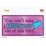 Connecticut Outta This Girl Novelty Sticker Decal