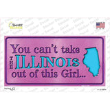 Illinois Outta This Girl Novelty Sticker Decal