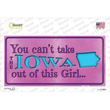 Iowa Outta This Girl Novelty Sticker Decal