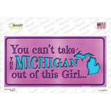 Michigan Outta This Girl Novelty Sticker Decal