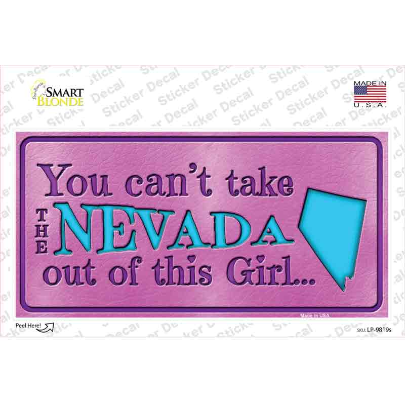 Nevada Outta This Girl Novelty Sticker Decal