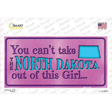 North Dakota Outta This Girl Novelty Sticker Decal