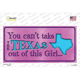 Texas Girl Outta This Pink Novelty Sticker Decal