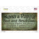 Nana And Papas Bed And Breakfast Novelty Sticker Decal