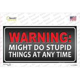 Might Do Stupid Things Novelty Sticker Decal