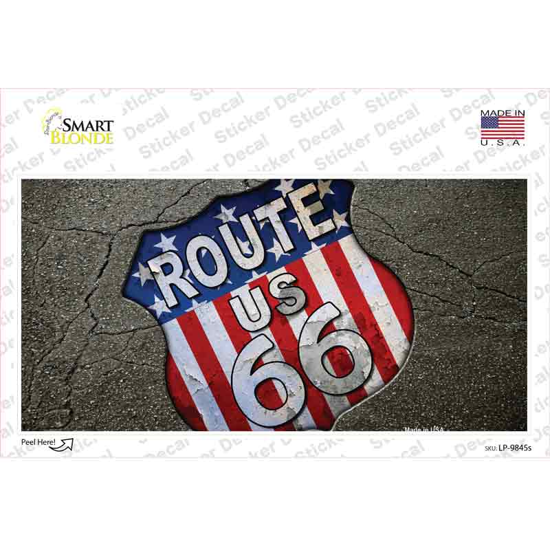 Asphalt Highway Novelty Sticker Decal