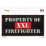 Property Of Firefighter Novelty Sticker Decal