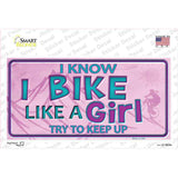 Bike Like A Girl Novelty Sticker Decal