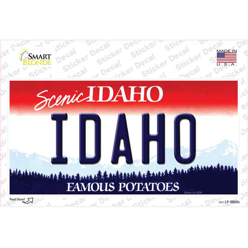 Idaho Novelty Sticker Decal