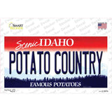 Potato Country Idaho Novelty Sticker Decal