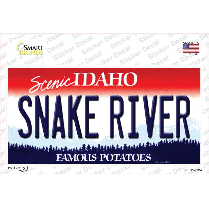 Snake River Idaho Novelty Sticker Decal