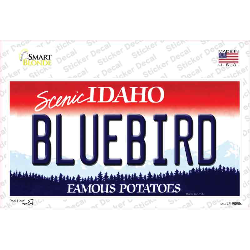 Bluebird Idaho Novelty Sticker Decal