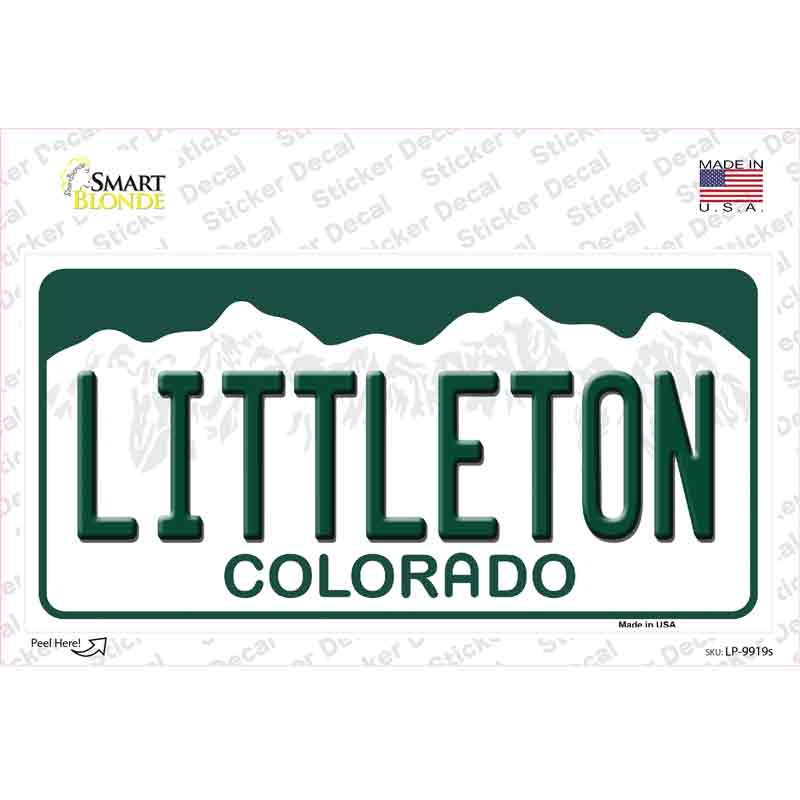 Littleton Colorado Novelty Sticker Decal