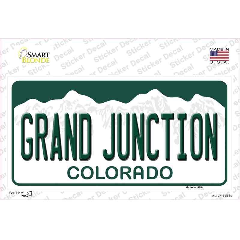 Grand Junction Colorado Novelty Sticker Decal