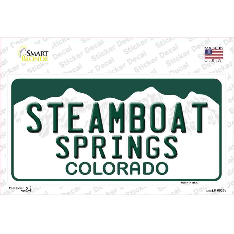 Steamboat Springs Colorado Novelty Sticker Decal