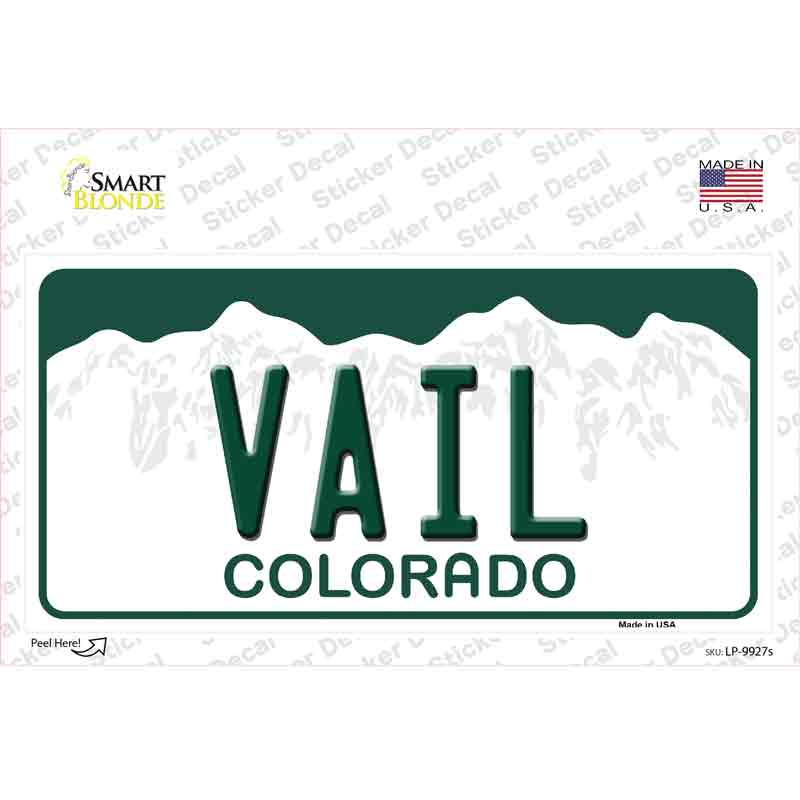 Vail Colorado Novelty Sticker Decal