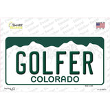 Golfer Colorado Novelty Sticker Decal