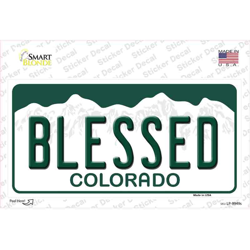 Blessed Colorado Novelty Sticker Decal