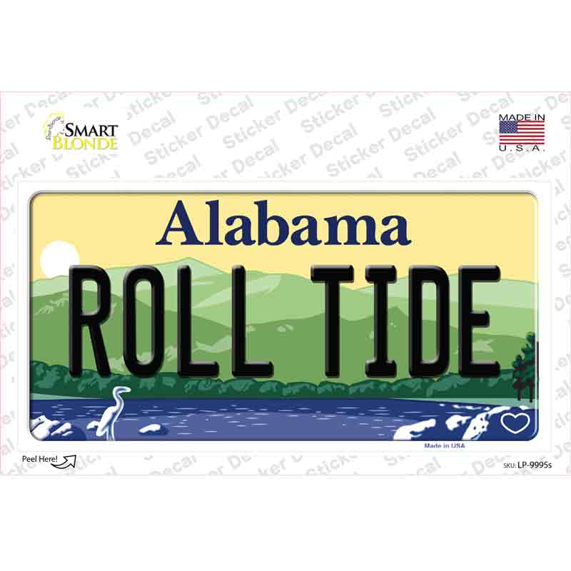 Roll Tide Alabama Novelty Sticker Decal