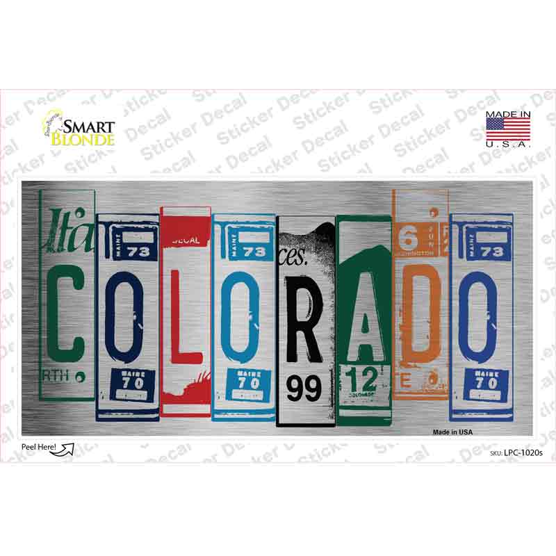 Colorado Art Novelty Sticker Decal
