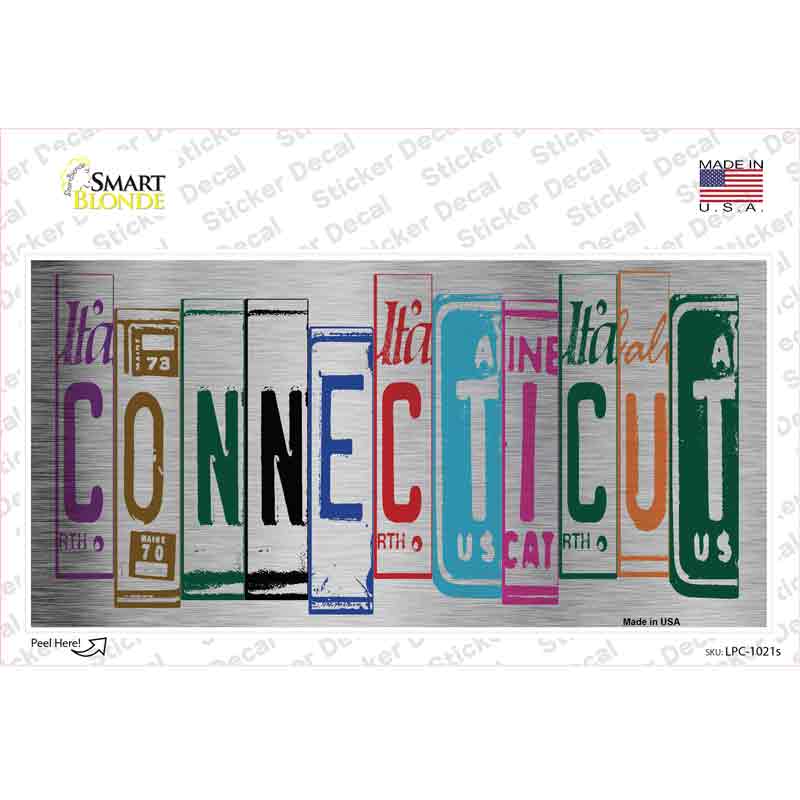Connecticut Art Novelty Sticker Decal