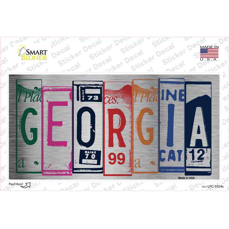 Georgia Art Novelty Sticker Decal
