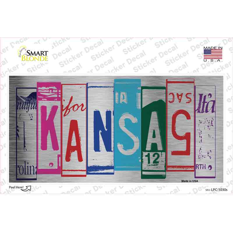 Kansas Art Novelty Sticker Decal