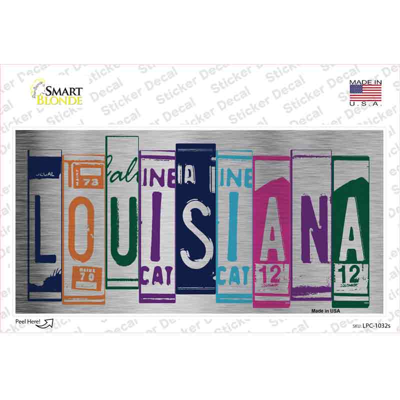 Louisiana Art Novelty Sticker Decal