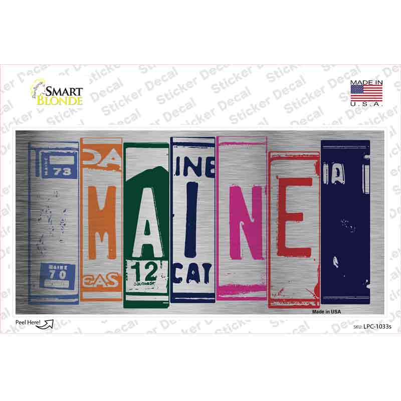 Maine Art Novelty Sticker Decal